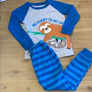 Long Sleeved Sloth Pajamas